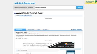 
                            8. ibuyefficient.com at WI. iBuyEfficient | Login - Website Informer - Buyefficient Avendra Portal