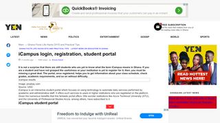 
                            7. iCampus login, registration, student portal ▷ YEN.COM.GH - Icampus Apoly Edu Gh Login