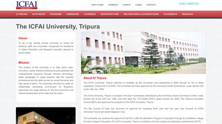 
                            4. ICFAI University, Tripura | Full-time Campus Programs ... - Icfai University Tripura Portal