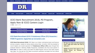 
                            4. ICICI Bank Recruitment 2019, Apply for Latest Job Openings @ ICICI ... - Icici Job Portal