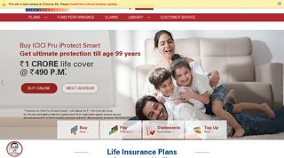 
ICICI Prudential Life Insurance - Life Insurance Plans in India  
