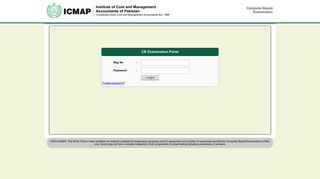 ICMA Pakistan Online Examination System - Icmap Examination Form Portal