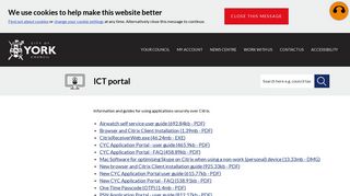 
                            3. ICT portal | City of York Council - City Of York Council Portal