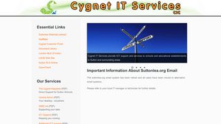 
                            6. ICT Services for Sutton Schools - Cygnet IT Services - Cygnet Customer Portal