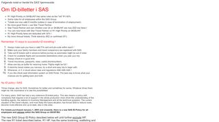 id policy - Sas Id Travel Portal