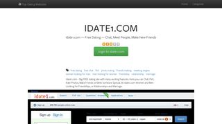 
Idate1.com — Free Dating — Chat, Meet People, Make New ...
