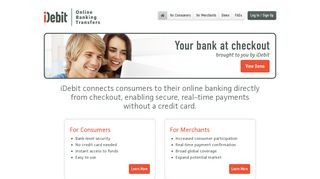 
                            8. iDebit | Online Banking Transfers - Instadebit Portal