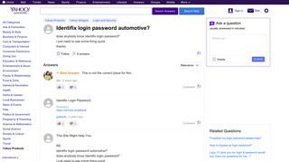 identifix login password automotive?  Yahoo Answers