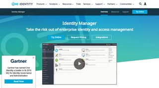
                            6. Identity Management and Access Governance | One Identity - Identity Management Portal