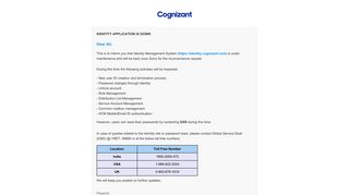 
                            6. Identity Management - Cognizant - Mail Cognizant çom Login