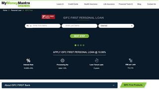 
                            11. IDFC FIRST Bank Personal Loan @Lowest Interest Rates ... - Capital First Customer Portal Portal