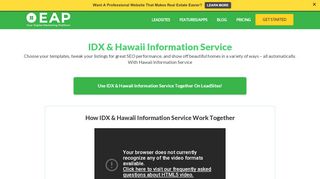 
                            6. IDX & Hawaii Information Service - Easy Agent Pro - Hawaii Information Service Member Portal