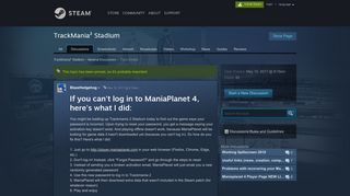 
                            5. If you can't log in to ManiaPlanet 4, here's what I did ... - Maniaplanet Portal
