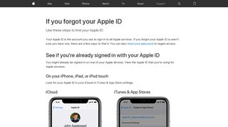 
                            5. If you forgot your Apple ID - Apple Support