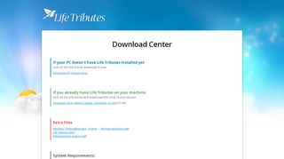 
                            2. If your PC doesn't have Life Tributes installed yet - funeralOne - Funeral One Life Tributes Portal