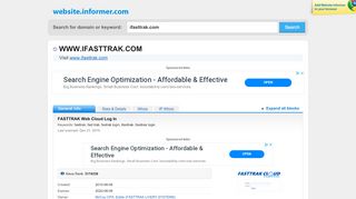 
                            4. ifasttrak.com at WI. FASTTRAK Web Cloud Log In - Fasttrak Cloud Portal