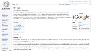 
                            6. iGoogle - Wikipedia - Igoogle Homepage Portal