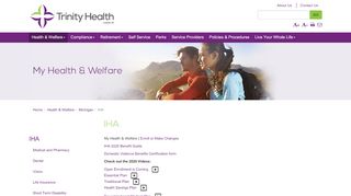 
IHA - Trinity Health "My Benefits"
