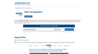
                            4. IHOP Job Application - Apply Online - Ihop Application Portal