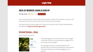 
                            6. Ikea Co Worker Login & sign in guide, easy process to login ... - Icoworker Login Ikea