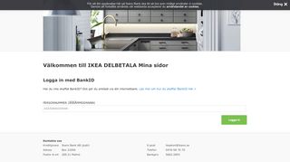 
                            5. IKEA Delbetala: Logga in - Ikano Bank - Ikano Bank Portal Ikea