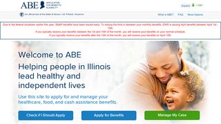 
                            6. Illinois.gov - IL Application for Benefits Eligibility (ABE) ABE ... - Abc Snap Portal