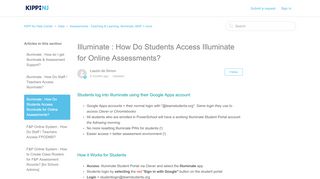 
                            5. Illuminate : How Do Students Access Illuminate for Online ... - Illuminate Portal With Google