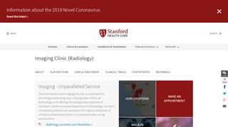 
                            8. Imaging/Radiology Clinic | Stanford Health Care - Rsc Bay Myhealth Patient Portal