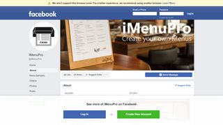 
                            6. IMenuPro - About | Facebook - Imenupro Portal