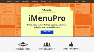 
                            1. iMenuPro Restaurant Menu Maker. Design/edit menus online ... - Imenupro Portal