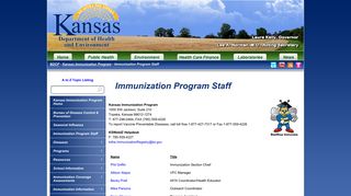 
                            4. Immunization ... - Kansas Department of Health and Environment - Kansas Webiz Portal