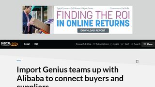 
                            4. Import Genius teams up with Alibaba to connect buyers and ... - Import Genius Sign In