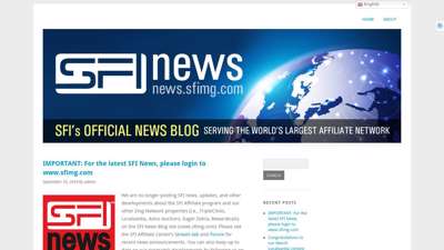 IMPORTANT: For the latest SFI News, please login to www ...