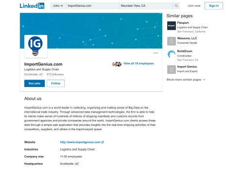 
                            6. ImportGenius.com | LinkedIn - Import Genius Sign In