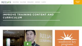 
                            5. Improve Training Content and Curriculum - Relias Learning - Southwest Key Programs Employee Portal