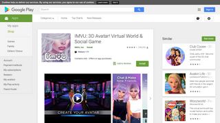 
                            8. IMVU: 3D Avatar! Virtual World & Social Game - Apps on ... - Pt Imvu Com Portal