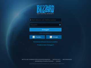 In Blizzard-Account einloggen