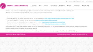 
In-house Lab** - JORDAN & ASSOCIATES OB/GYN  
