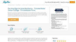 
In-state Residency - Trinidad State Junior College ... - SignNow  
