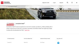 
                            8. IncomeDriver Notes | Toyota Financial - Demandnotes Com Portal