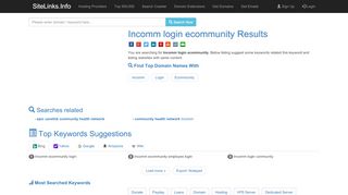 
Incomm login ecommunity Results For Websites Listing
