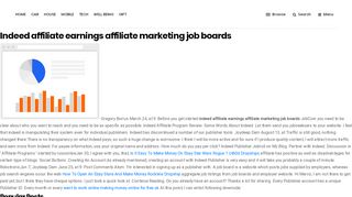 
Indeed Affiliate Earnings Affiliate Marketing Job Boards - TECH  
