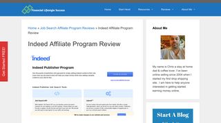 
Indeed Affiliate Program Review - Financial Lifestyle Success  

