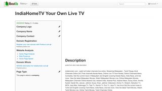 
                            5. IndiaHomeTV Your Own Live TV - AboutUs - Indiahometv Login