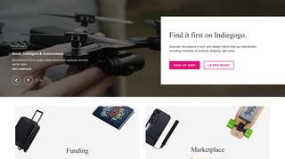 
Indiegogo: Crowdfund Innovations & Support Entrepreneurs  
