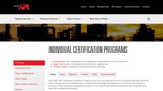 
                            3. Individual Certification Programs - API - Icp Portal