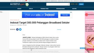 
                            7. Indosat Target 300.000 Pelanggan Broadband Seluler - Smp Indosatm2 Portal