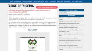 
                            11. INEC Recruitment 2019 Latest Updates at www.inecnigeria ... - Inec Recruitment Portal Portal