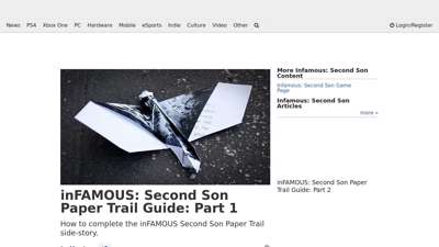 inFAMOUS: Second Son Paper Trail Guide: Part 1  Infamous ...