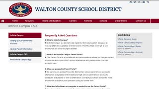 
                            4. Infinite Campus FAQ - Walton County School District - Infinite Campus Portal Walton County Ga